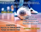 Prefeitura de Chapadão do Sul anuncia Campeonato Municipal de Futsal