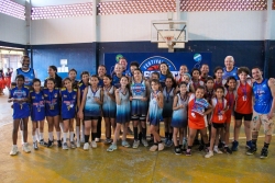 Premiação Feminina - Sub-12 | 1º Festival de basquete ABV/MS de base