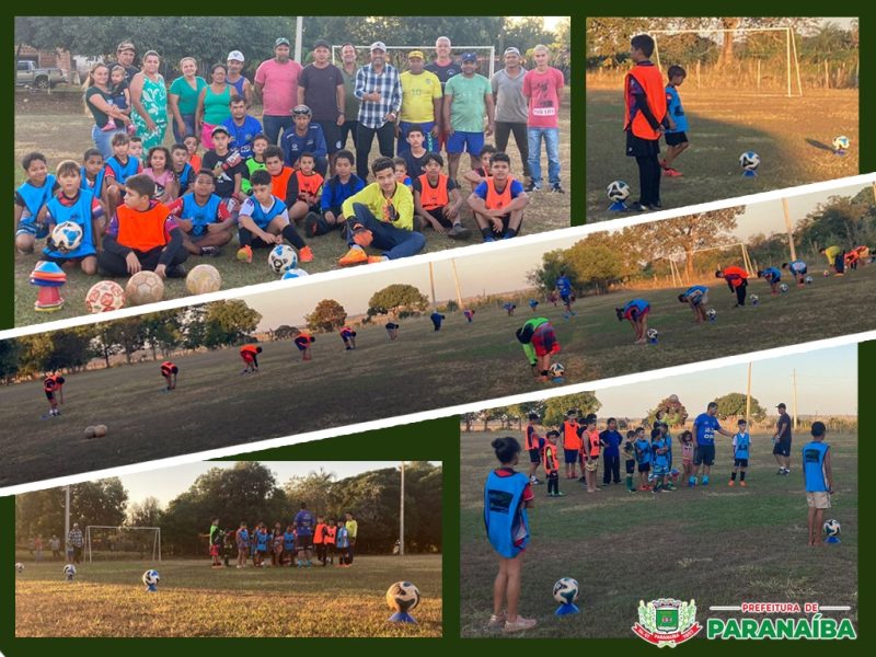 Prefeitura de Paranaíba deu início ao Projeto Escolinha de Futebol de Campo